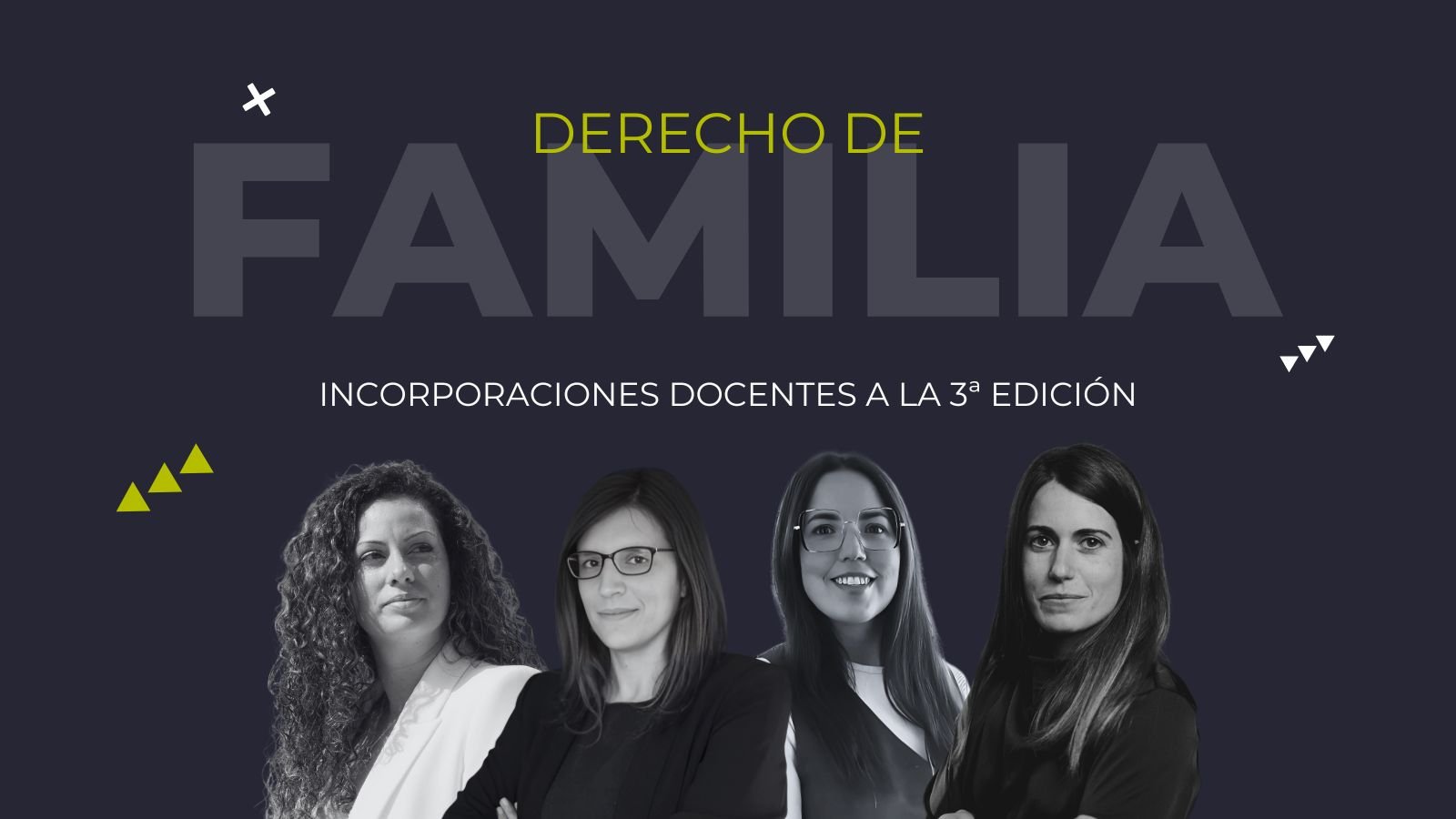 Nuevas incorporaciones docentes al curso e-learning práctico de Derecho de Familia