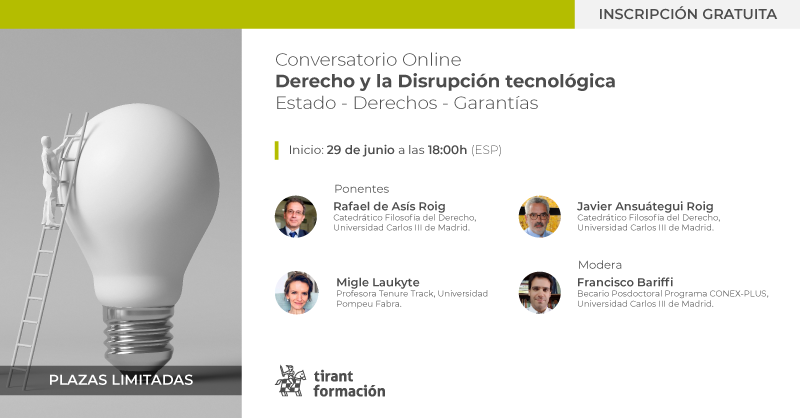 Conversatorio Online sobre Derecho y la Disrupción Tecnológica